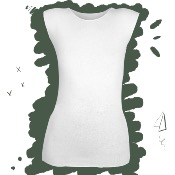 Interface pour corset Sans Manche 100% coton 2XSmall