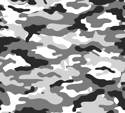 Papier Transfert Motif Grey Camouflage - Rouleaux de 10 mètres