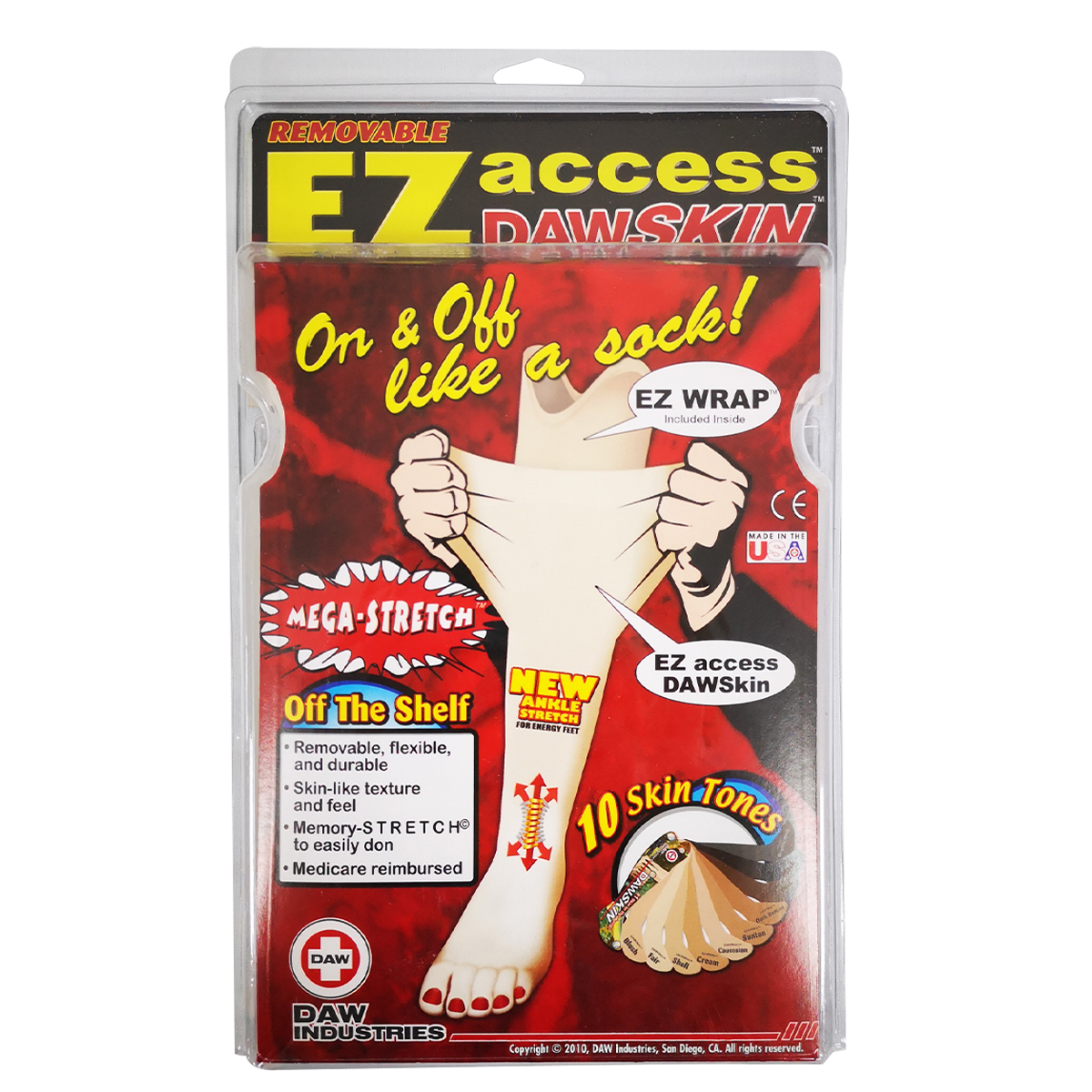 DAWSKIN EZ-access Taille FEMME (22 à 25 cm)-CAUC