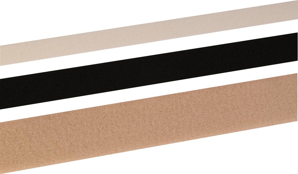 Velcro Elastique - Crochet Noir - Larg.30 mm  P.U. (en 10-20-25-30-50 m)