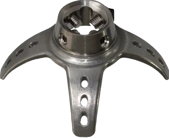 Ancre à couler 3 branchers avec Pyramide Femelle rotative - Titane