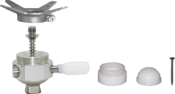 Verrou modulaire avec Pyramide mâle à engrenage & ancre à couler 4 branches longues