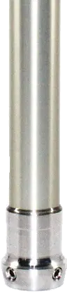 [ORT-12S250] Tube ALU de 25 cm ø30mm avec adaptateur de tube INOX scellé à 4 vis