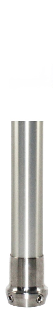 [ORT-12T250] Tube ALU ø30mm avec adaptateur de tube TITANE scellé à 4 vis (25 cm)