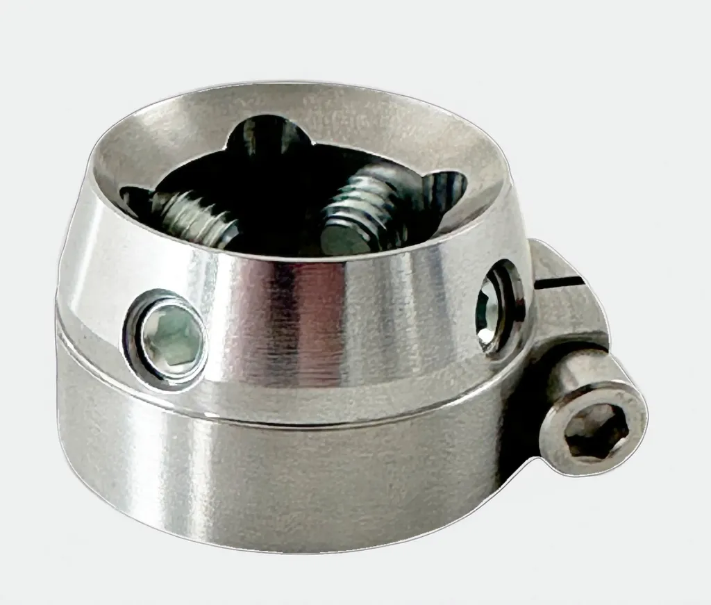 [ORT-31S-1] Adaptateur filetage M36 Femelle avec 4 vis de réglage - INOX