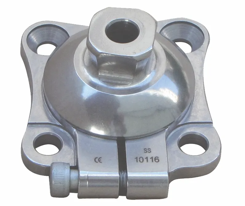 Adaptateur d'emboîture avec Pyramide Rotative INOX et vis de serrage