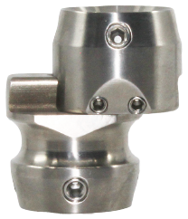 [ORT-33S-1] Double adaptateur de Translation avec Pyr. Fem & Pyr. Fem (Inox)