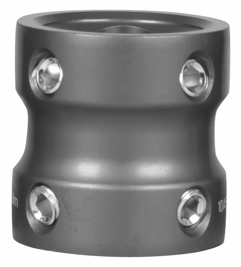 Double adaptateur avec 4 vis de reglage de chaque cote ALU-L.40mm