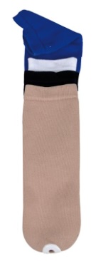 Bas Special 85% Coton, Couleur NOIR, avec Trou renforce