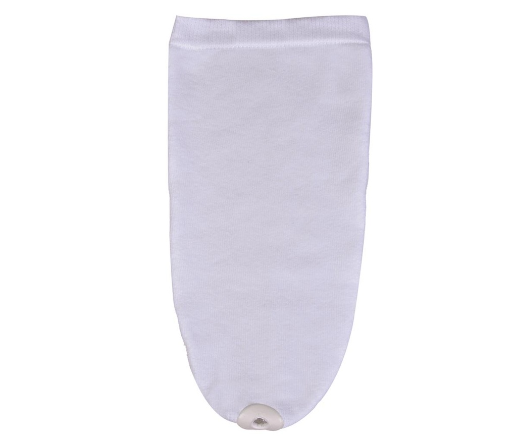 Gaine 85% Coton, Coul BLANC, avec Trou renforcé  - taille 45