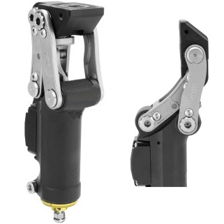 [TK4P0-CNO] Genou Alu à 4 biellettes pneumatique ENFANT (60 kgs max) Noir