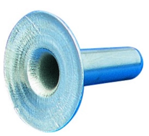 [N66P20-U-1] Rivet Tubulaire-Diam.10 mm-Tige-Fer nickelé-10x3x10mm (Lot de 500)