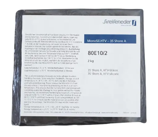 [N80E10-2] MonoSil.HTV, HTV silicone, 35 Shore A, 1 composant, 2 kg