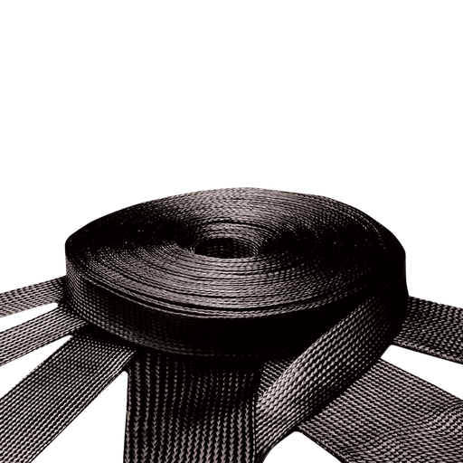 [DGELGTB-125-5] Tissu Tubulaire Carbone très haut module - Larg.125 mm sur plat - 5 Yards 