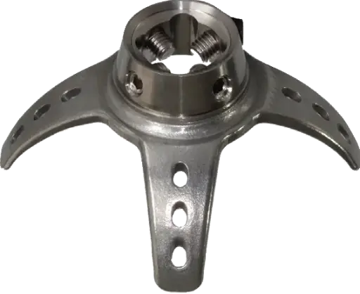 [ORT-21T] Ancre à couler 3 branchers avec Pyramide Femelle rotative - Titane