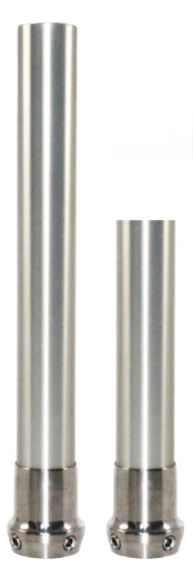 Tube ALU ø30mm avec adaptateur de tube TITANE scellé à 4 vis